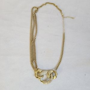 Gold Crystal Necklace